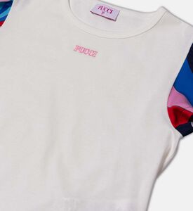 تيشيرت بأكمام مكشكشة