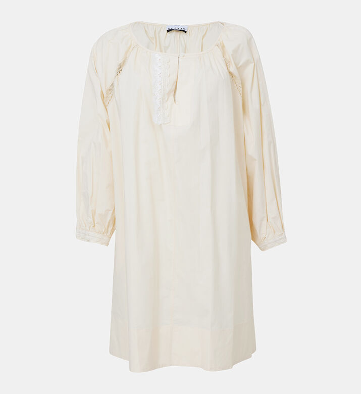 Contemporary Cotton Poplin Short Dress