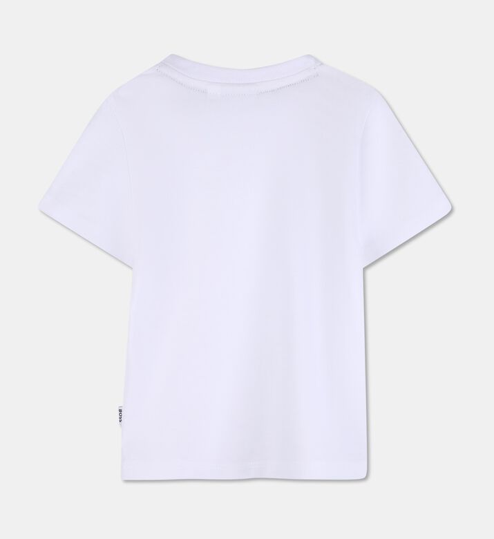 Boss Graphic Jersey Crewneck T-shirt, White, 18m, Packshot View