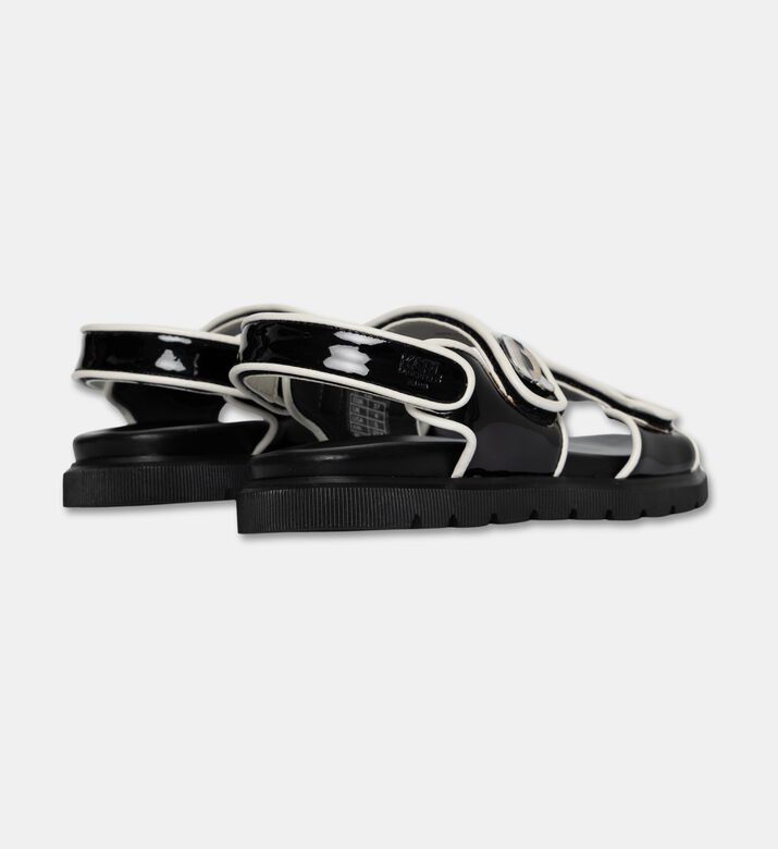 Karl Lagerfeld Icon Accent Adjustable Patent Sandals, Packshot View