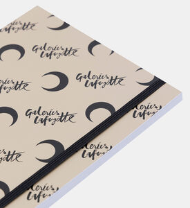 دفتر ملاحظات بطبعة بشريط مطاطي جاكار