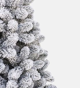 Home Deco and More Small Snowy Flocked Tree, White, 240-cm, Packshot View
