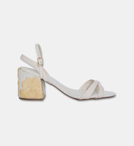 Arezzo Embroidered Block-heel Sandals, Packshot View