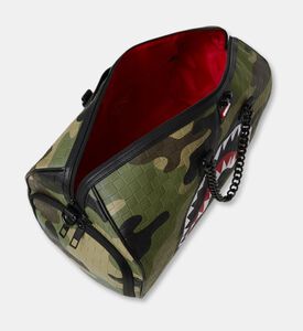 Sprayground Woodland Camo Checkered Duffle Bag, Packshot View