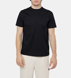 EA7 Logo-print Crewneck T-shirt, Black, Xxl, Model View