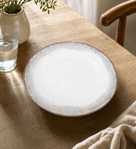 Spal Blend Simple Cinza Soup Plate, Model View