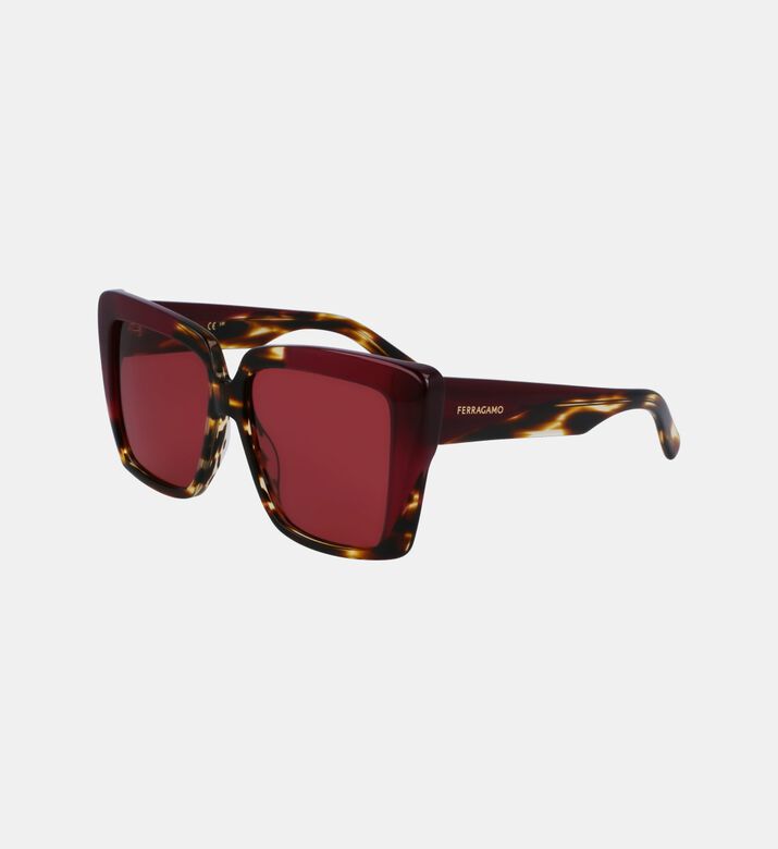 Rectangle Full-rim Sunglasses 55