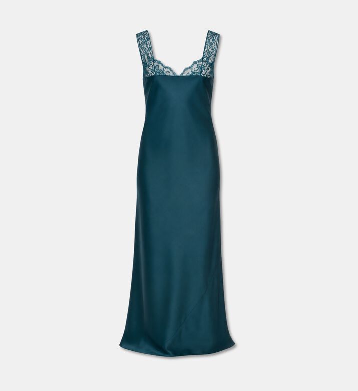 Forte-Forte Lace-trim Satin Slip Dress, Packshot View