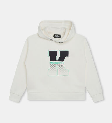 Boy K Logo Printed Hoodie