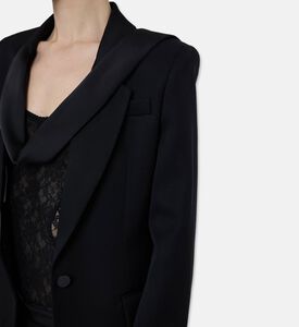 The Attico Long-sleeve Side-detail Jacket, Model View
