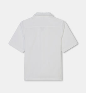 Cotton Poplin Jumbled Logo Shirt