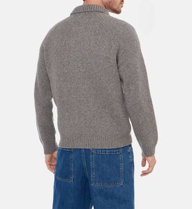 Maison Kitsune Knit Zip-fastening Long-sleeve Jacket, Model View