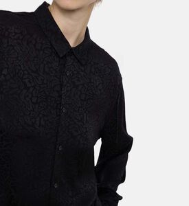 The Kooples Tone-on-tone Animal-print Tailored Shirt, Model View