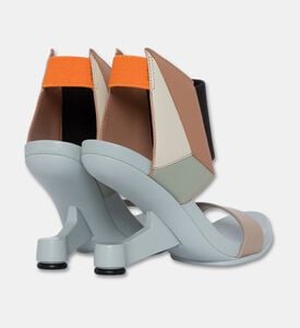 UN United Nude Cow Leather Hollowed Heel Sandals, Beige, Eu-41, Packshot View