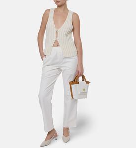 Samsoe Ribbed Knit Sleeveless Vest, Model View