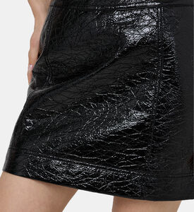 Faux Leather Mini Skirt