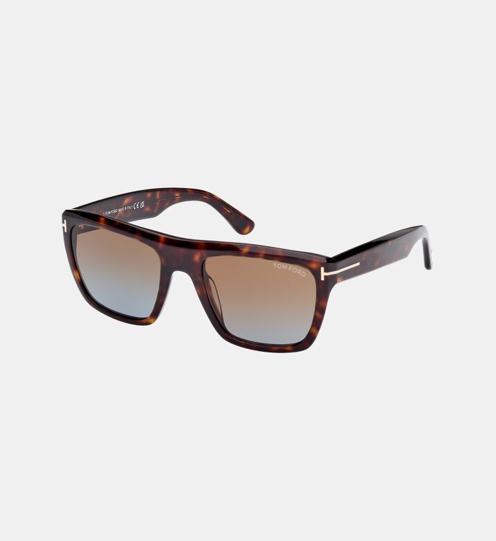 Thick Square Frame Sunglasses 55