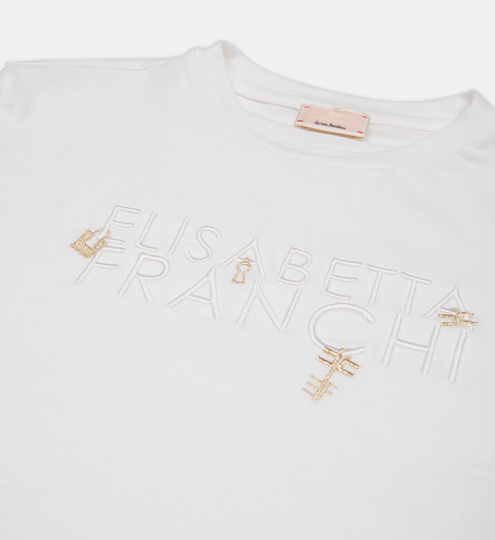 تيشيرت قطن بأكمام قصيرة