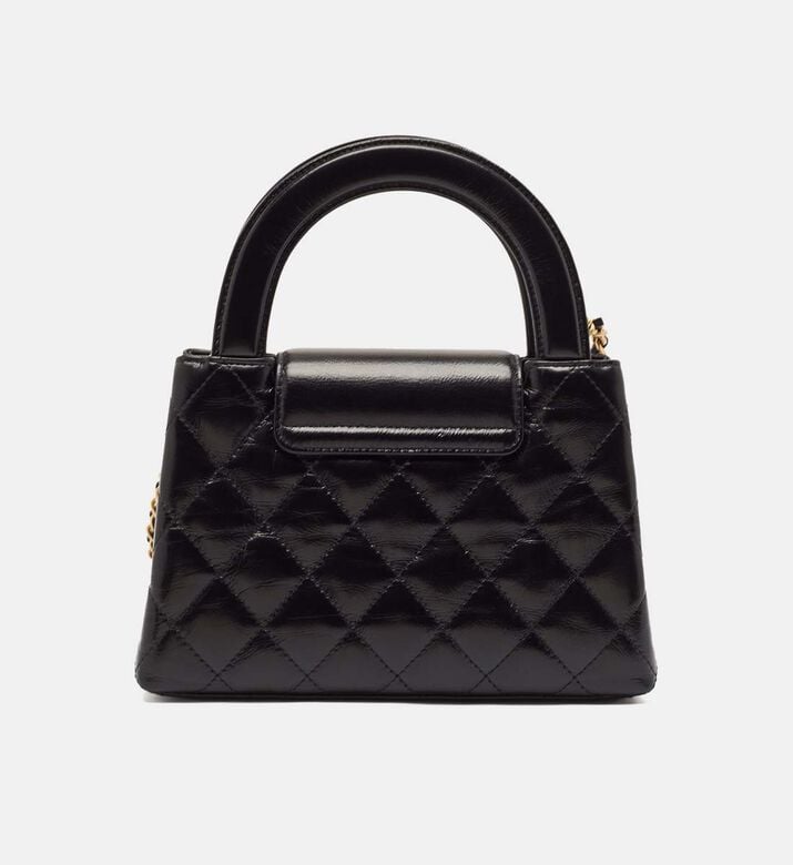 Chanel Black Quilted Leather Mini Kelly Bag Preowned Chanel Black Quilted Leather Mini Kelly Bag Preowned
