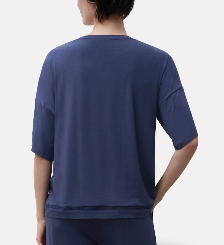 Chantelle Relaxed Silhouette Lounge T-shirt, Blue, Xl, Model View