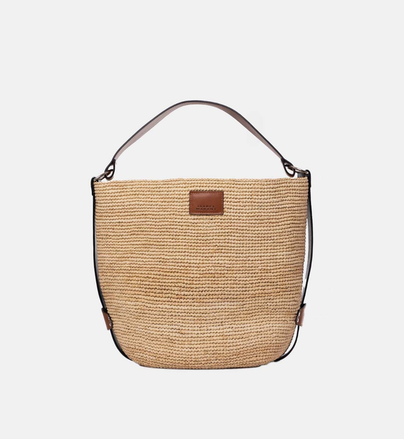 Bayia Raffia Bucket Bag