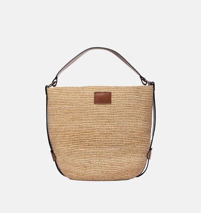Bayia Raffia Bucket Bag