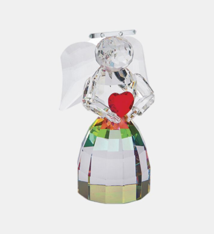 Crystal Heart Angel Figurine