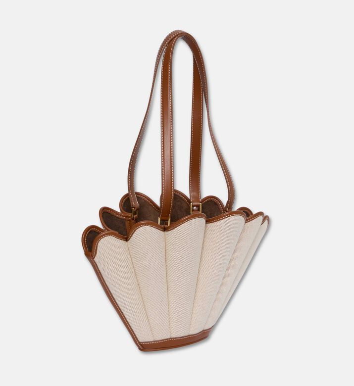 Mlouye Fan-like Shape Shoulder Tote, Canvas, Packshot View