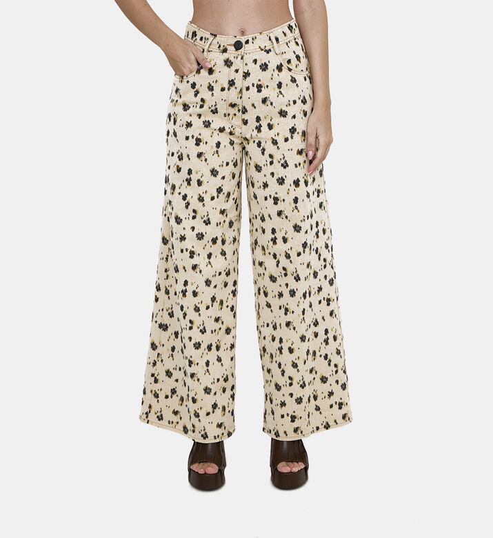 Les Fleurs Upcycled Cotton Denim 5-pockets Pants