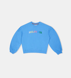 سويت شيرت بأكمام منتفخة للبنات