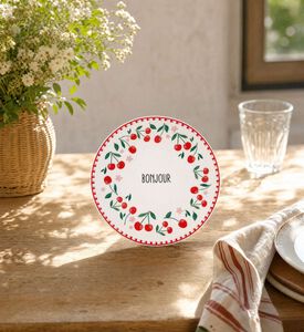 Easy Life Cherries 2-piece Side Plate Set, Model View