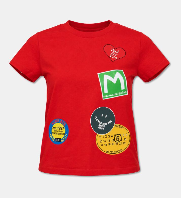 MM6 Cotton Graphic Patch T-shirt, Packshot View