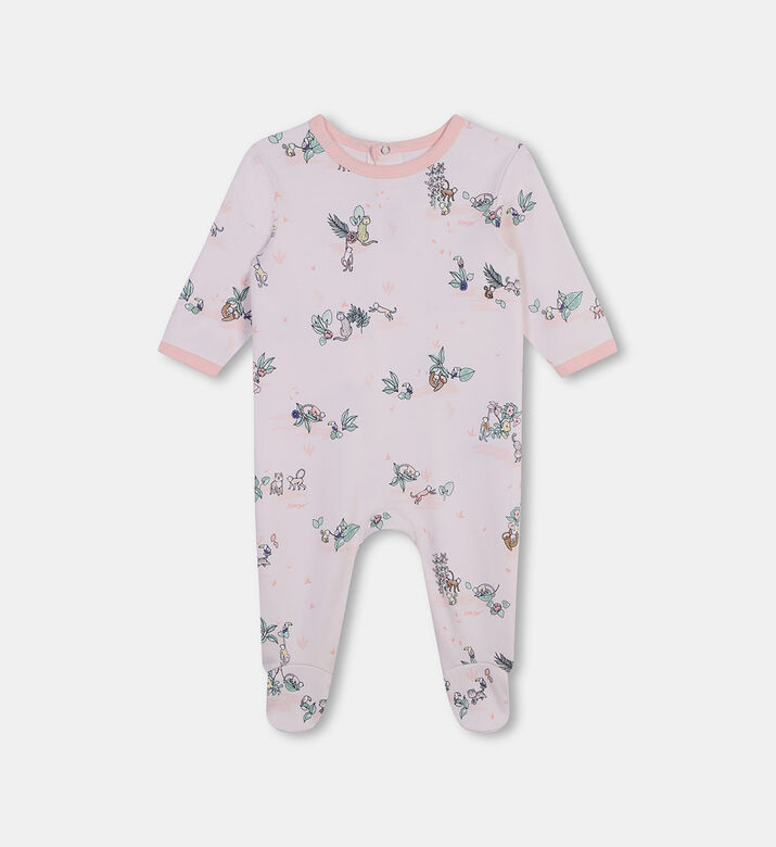 بيجاما بإغلاق كبس بطبعة على كامله