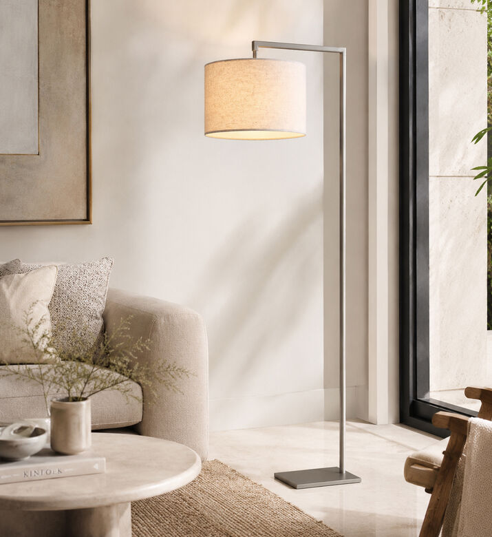 Masterlight Venus Square-shape Floor Lamp, Beige, Packshot View