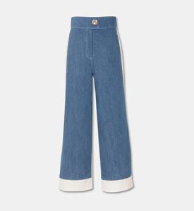 Edward Achour Paris High-waisted Contrast Cuffs Pants, Packshot View