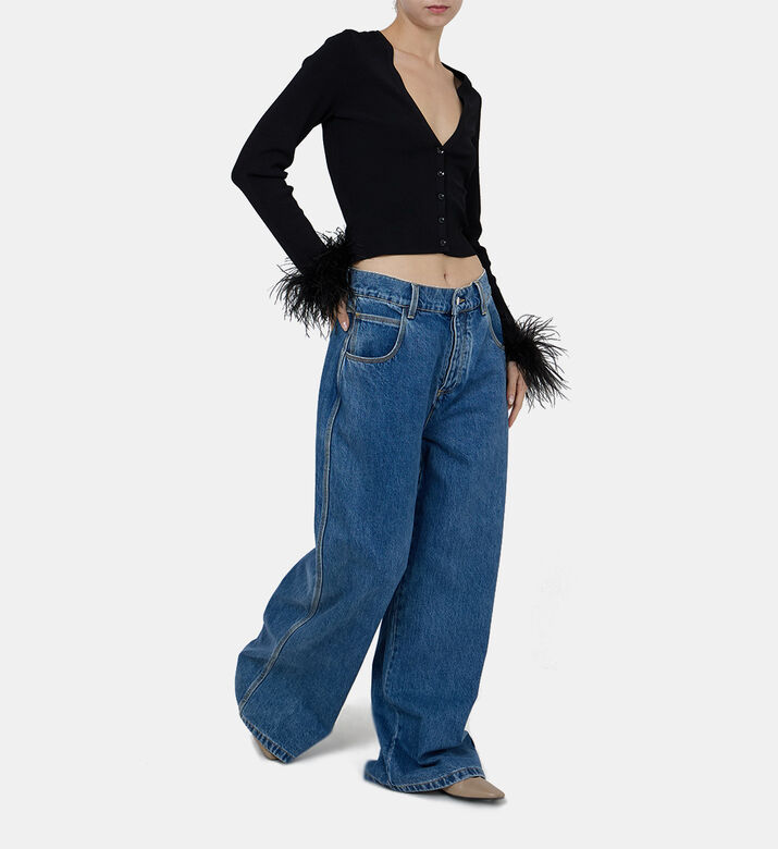 Lucas Wide-legged Denim Pants