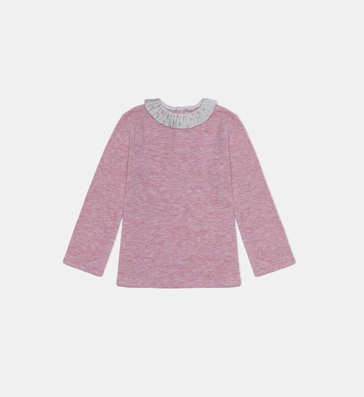 Ruffle Collar Relaxed-fit Shirt