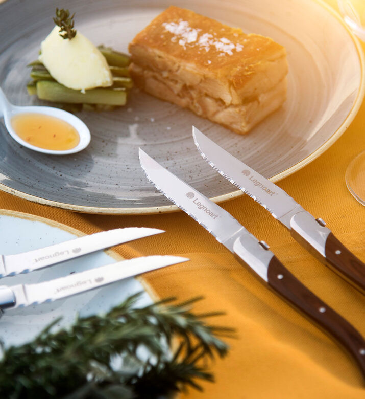 Legnoart Fassona Steel Steak Knife Set, Packshot View