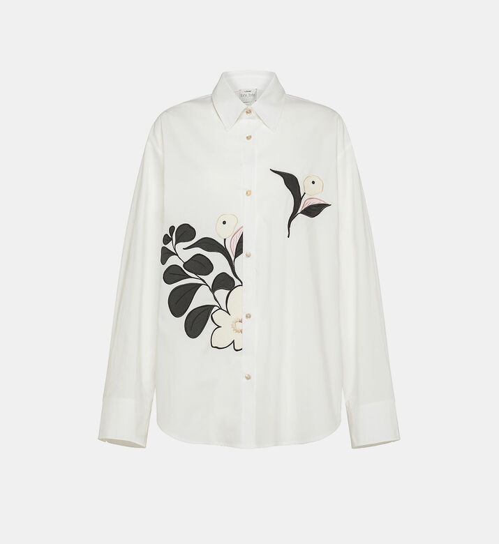 قميص مطرز بأزهار
