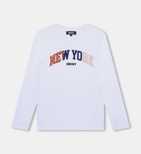 Cotton Jersey Illustration Long-sleeved T-shirt