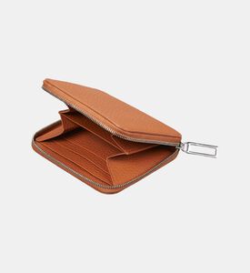 Camille Fournet Taurillon Small Zip Wallet, Brown, Packshot View