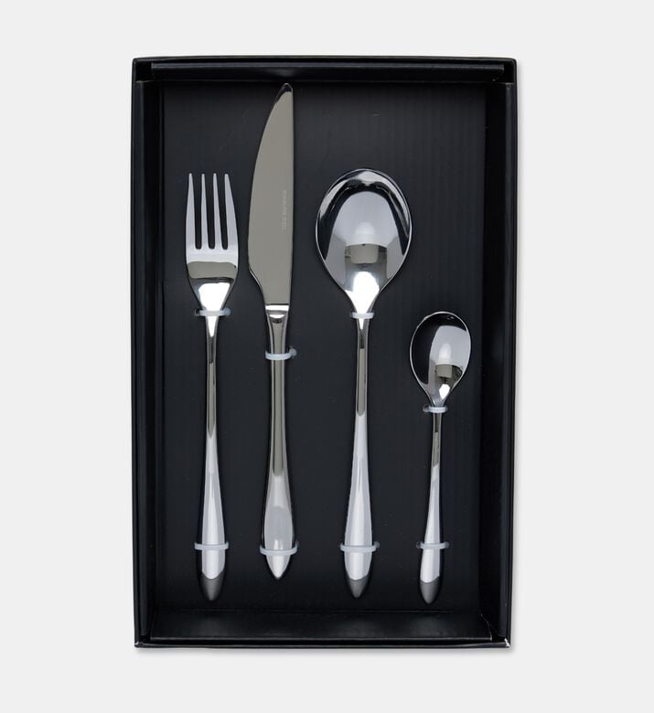 Home Deco and More Forge Stainless Steel 18/0 Shiny-finish 24 Piece Cutlery Set, Packshot View