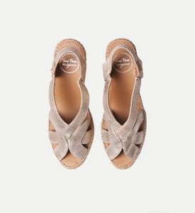 Toni Pons Lucia-as Metallic Leather Mid-wedge Espadrille, Packshot View
