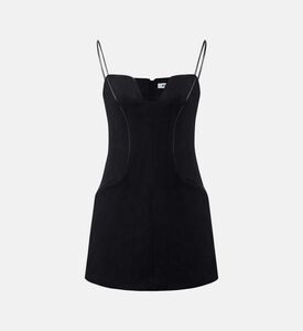 Eva Sueded Spaghetti Strap Dress Eva Sueded Spaghetti Strap Dress