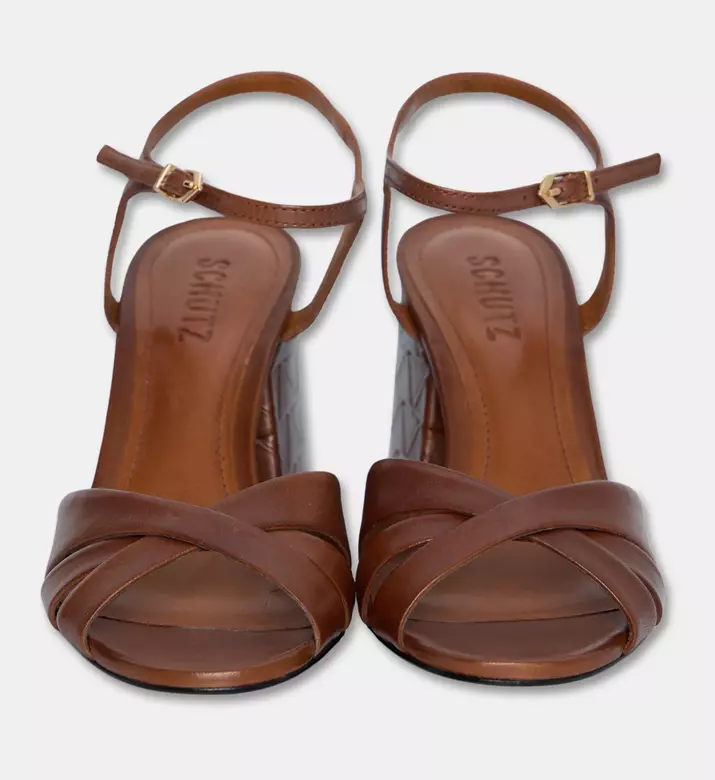 Schutz Geometric Block-heel Sandal, Packshot View
