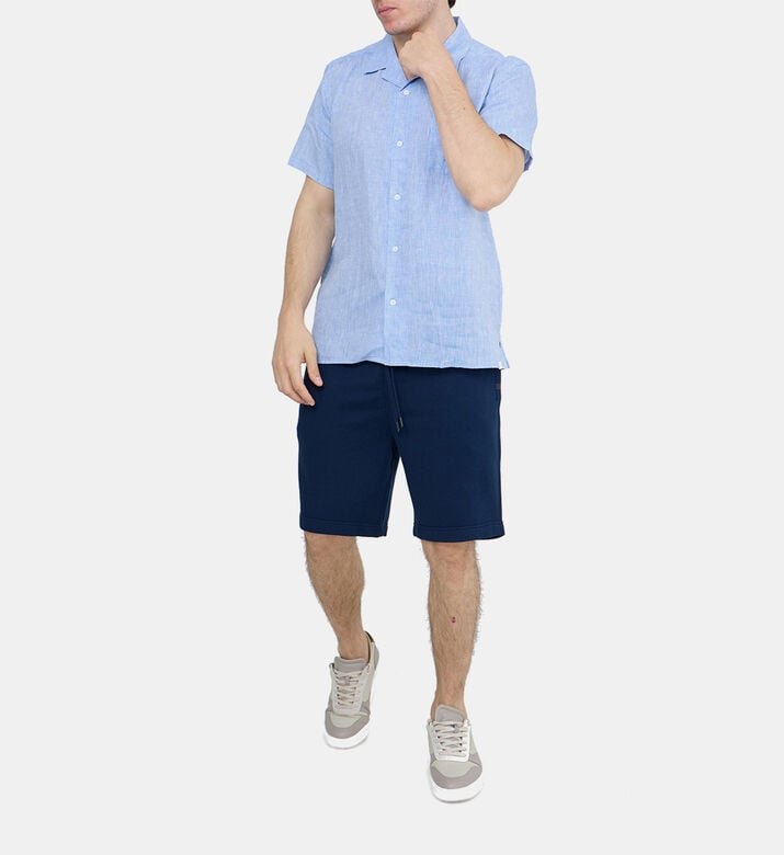 Monaco Linen Short-sleeve Shirt