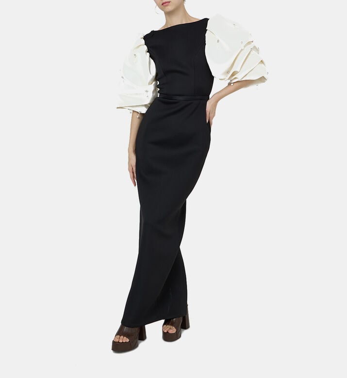 Puff Sleeve Maxi Dress