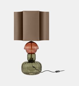 Glass Round Base Table Lamp
