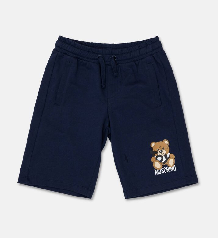 Moschino Kids Cotton Leo Teddy Bear Shorts, Packshot View