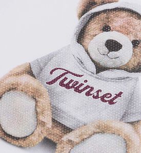 تيشيرت محبوك بطبعة دب تيدي